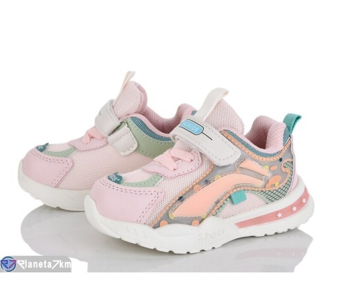 Дитячі кросівки на весну/осінь (8 пар р.21-26) рожевий  "Laifakids"
