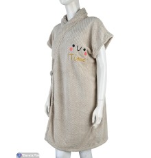 Халат жіночий на весну/осінь (2 шт. р.сетка One size) бежевий  "Kalabok"