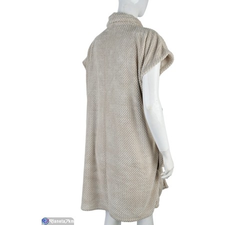 Халат жіночий на весну/осінь (2 шт. р.сетка One size) бежевий  "Kalabok"