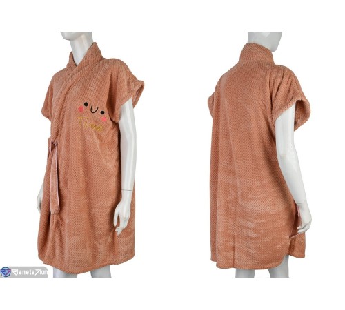 Халат жіночий на весну/осінь (2 шт. р.сетка One size) рожевий  "Kalabok"