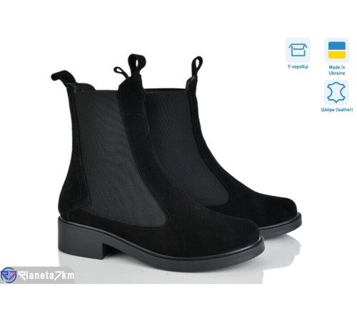 Черевики жіночі на зиму (6 пар р.36-40) чорний  "GARRA"