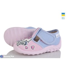 Тапки дитячі на весну/осінь (7 пар р.21-27) рожевий  "LIBERTE"