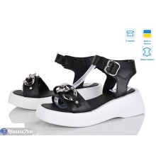 Босоніжки жіночі на літо (6 пар р.36-40) чорний  "Speranza"