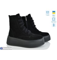 Черевики жіночі на зиму (6 пар р.37-40) чорний  "Linda"