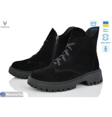 Черевики жіночі на зиму (6 пар р.36-40) чорний  "Viscala"