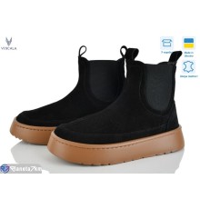 Черевики жіночі на зиму (6 пар р.36-41) чорний  "Viscala"