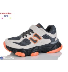 Дитячі кросівки на весну/осінь (8 пар р.32-37) сірий  "GFB-Канарейка"