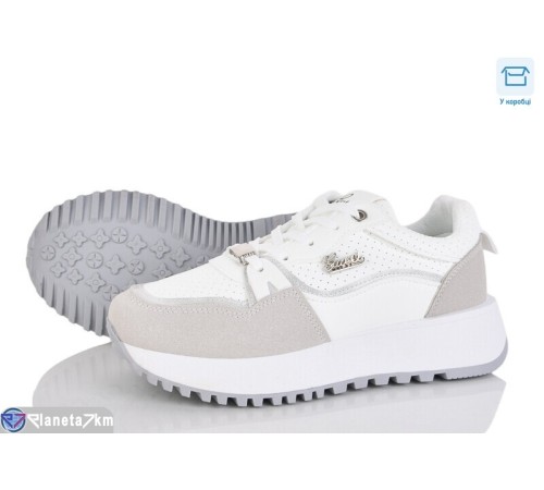 Кросівки жіночі на весну/осінь (8 пар р.36-41) білий  "CLAN"