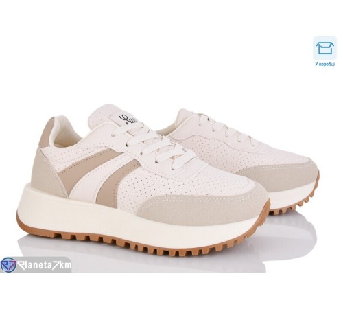 Кросівки жіночі на весну/осінь (8 пар р.36-41) бежевий  "CLAN"