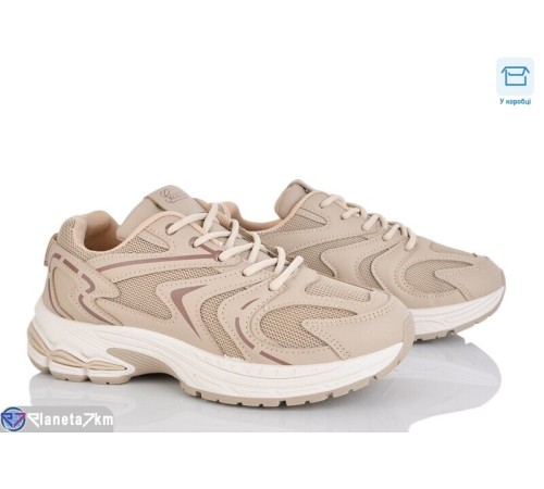 Кросівки жіночі на весну/осінь (8 пар р.36-41) коричневий  "CLAN"