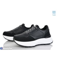 Кросівки жіночі на весну/осінь (8 пар р.36-41) чорний  "CLAN"