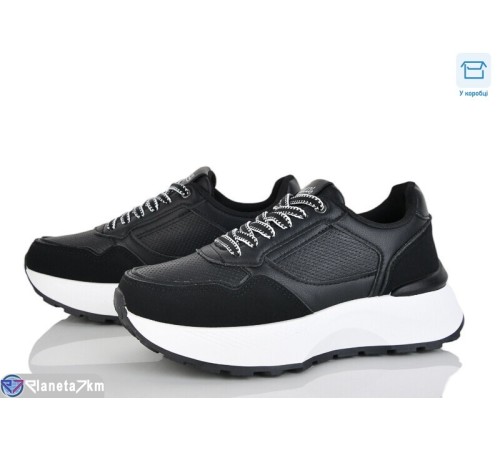 Кросівки жіночі на весну/осінь (8 пар р.36-41) чорний  "CLAN"