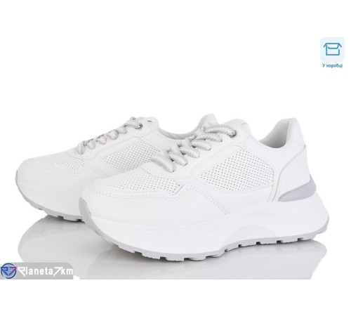 Кросівки жіночі на весну/осінь (8 пар р.36-41) білий  "CLAN"