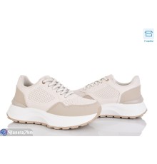 Кросівки жіночі на весну/осінь (8 пар р.36-41) бежевий  "CLAN"