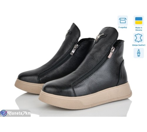 Черевики жіночі на зиму (6 пар р.36-40) чорний  "Speranza"