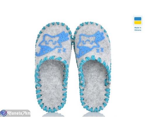 Тапки дитячі на весну/осінь (9 пар р.30-35) сірий  "Activ"