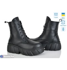 Черевики жіночі на зиму (6 пар р.37-40) чорний  "Linda"