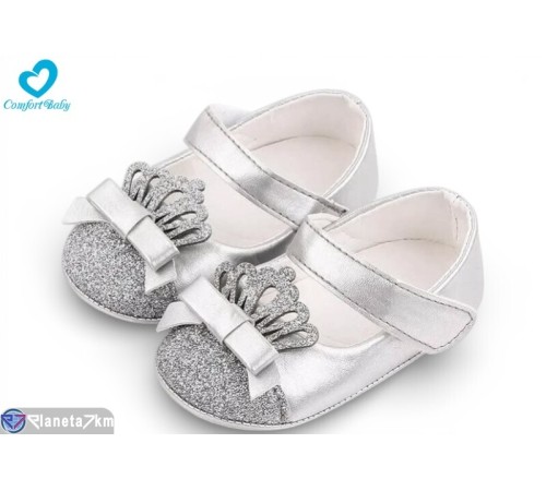 Пінетки дитячі на весну/осінь (6 пар р.11-13) срібний  "Comfort-baby"