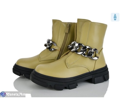 Черевики дитячі на весну/осінь (8 пар р.32-37) зелений  "Laifakids"