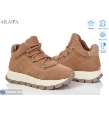 Кросівки жіночі на зиму (6 пар р.36-41) коричневий  "Latifa"