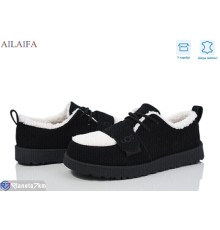 Туфлі жіночі на зиму (8 пар р.36-41) чорний  "Latifa"