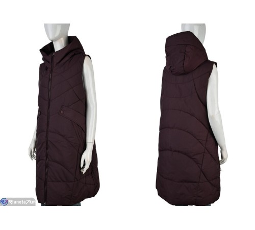 Жилетка жіноча на весну/осінь (4 шт. р.сетка M-2XL) бордовий  "Kalabok"