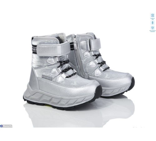 Дутики дитячі на зиму (8 пар р.27-32) срібний  "Normashoes"