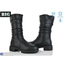 Чоботи жіночі на весну/осінь (6 пар р.36-41) чорний  "BIG"