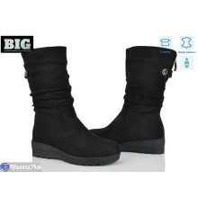 Чоботи жіночі на весну/осінь (6 пар р.36-41) чорний  "BIG"