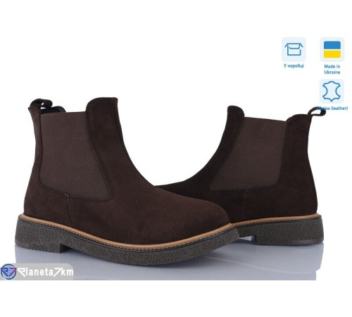 Черевики жіночі на зиму (6 пар р.36-40) коричневий  "Linda"
