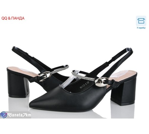 Туфлі жіночі на весну/осінь (6 пар р.36-40) чорний  "QQ&Панда"