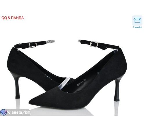 Туфлі жіночі на весну/осінь (6 пар р.36-40) чорний  "QQ&Панда"