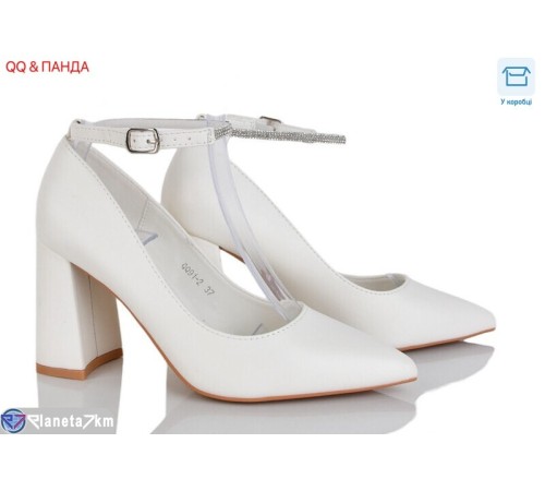 Туфлі жіночі на весну/осінь (8 пар р.36-41) білий  "QQ&Панда"