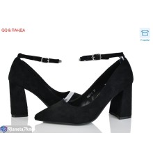 Туфлі жіночі на весну/осінь (8 пар р.36-41) чорний  "QQ&Панда"