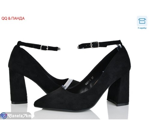 Туфлі жіночі на весну/осінь (8 пар р.36-41) чорний  "QQ&Панда"