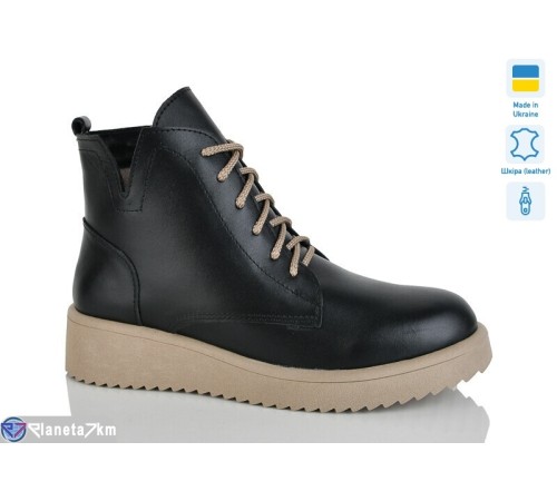 Черевики жіночі на зиму (6 пар р.37-41) чорний  "LIKA"