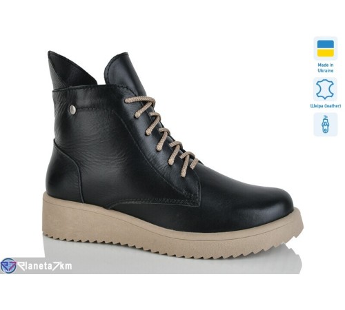 Черевики жіночі на зиму (6 пар р.37-41) чорний  "LIKA"
