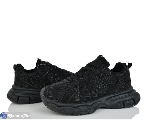 Кросівки жіночі на весну/осінь (8 пар р.37-41) чорний  "LOREDANA"