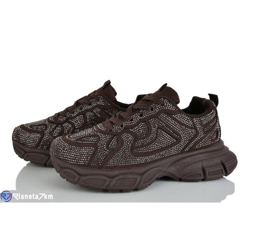 Кросівки жіночі на весну/осінь (8 пар р.37-41) коричневий  "LOREDANA"