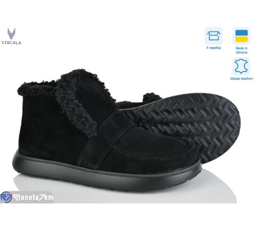 Черевики жіночі на зиму (6 пар р.36-41) чорний  "Viscala"