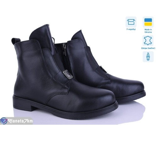 Черевики жіночі на весну/осінь (6 пар р.37-40) чорний  "Linda"