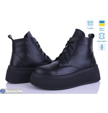 Черевики жіночі на весну/осінь (6 пар р.37-40) чорний  "Linda"