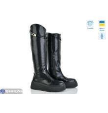 Чоботи жіночі на зиму (6 пар р.37-40) чорний  "Linda"