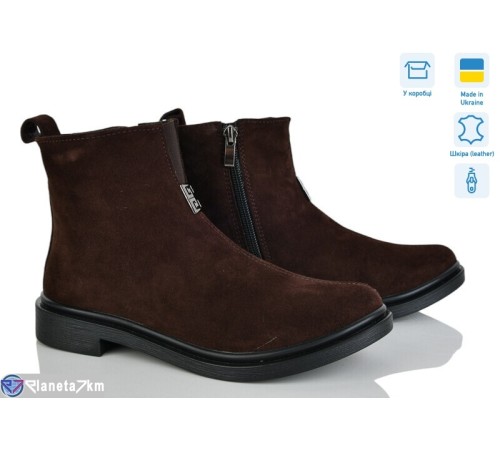 Черевики жіночі на весну/осінь (6 пар р.37-40) коричневий  "Linda"