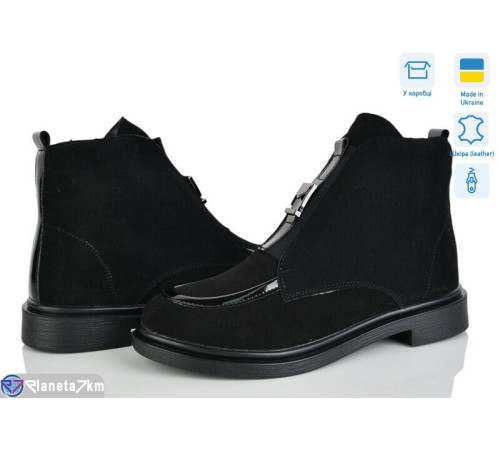 Черевики жіночі на весну/осінь (6 пар р.37-40) чорний  "Linda"