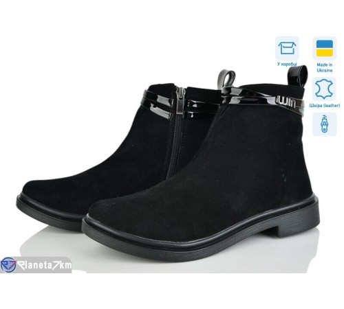 Черевики жіночі на весну/осінь (6 пар р.37-40) чорний  "Linda"