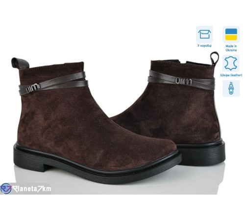 Черевики жіночі на весну/осінь (6 пар р.37-40) коричневий  "Linda"