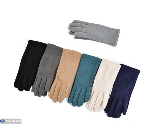 Рукавички жіночі на зиму (12 шт. р.сетка 6,5-8,5) мікс  "RUBIBAS"