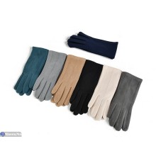 Рукавички жіночі на зиму (12 шт. р.сетка 6,5-8,5) мікс  "RUBIBAS"