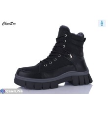 Черевики жіночі на зиму (8 пар р.36-41) чорний  "Chunsen"